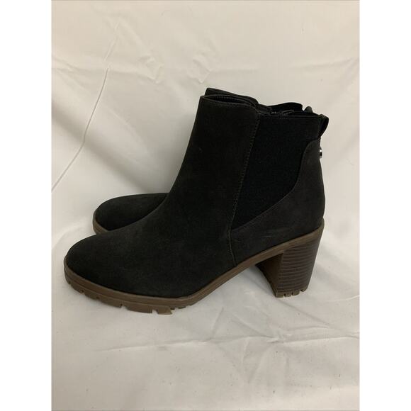 ZBY Lug Sole Black Boots Womens 8.5 Booties New - Picture 5 of 8